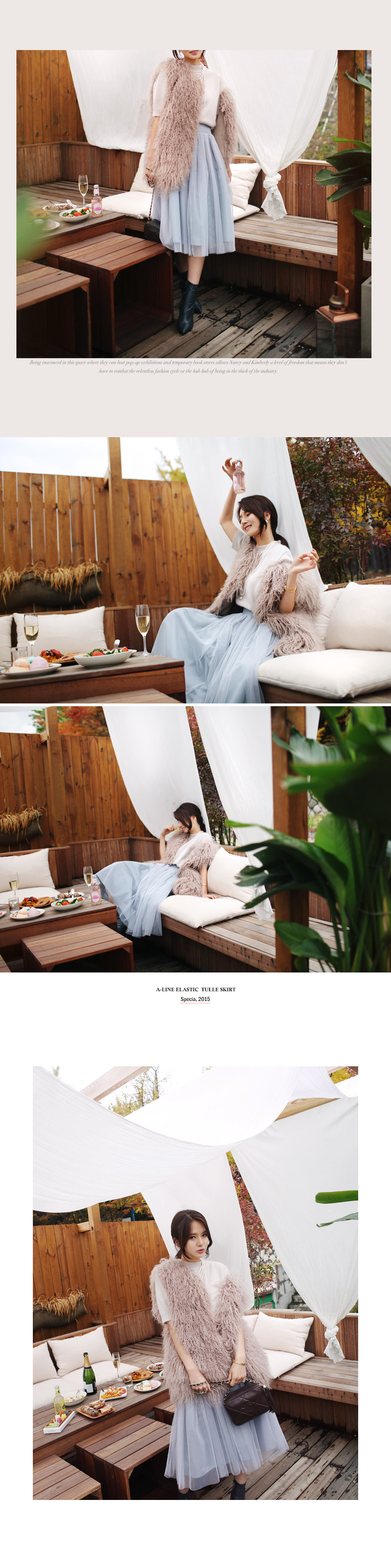 ウエストゴムミディチュールスカート・全3色 | DHOLIC PLUS | 詳細画像4