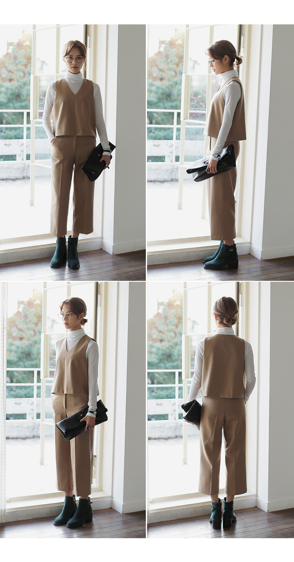 ベーシックVネックベスト&スラックスセット・全2色 | DHOLIC | 詳細画像11