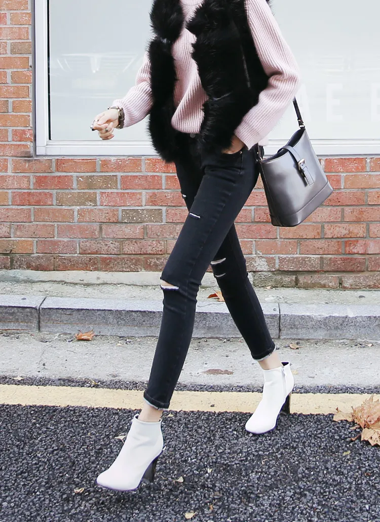 ダメージポイントスキニーデニムジーンズ・全2色 | DHOLIC | 詳細画像1