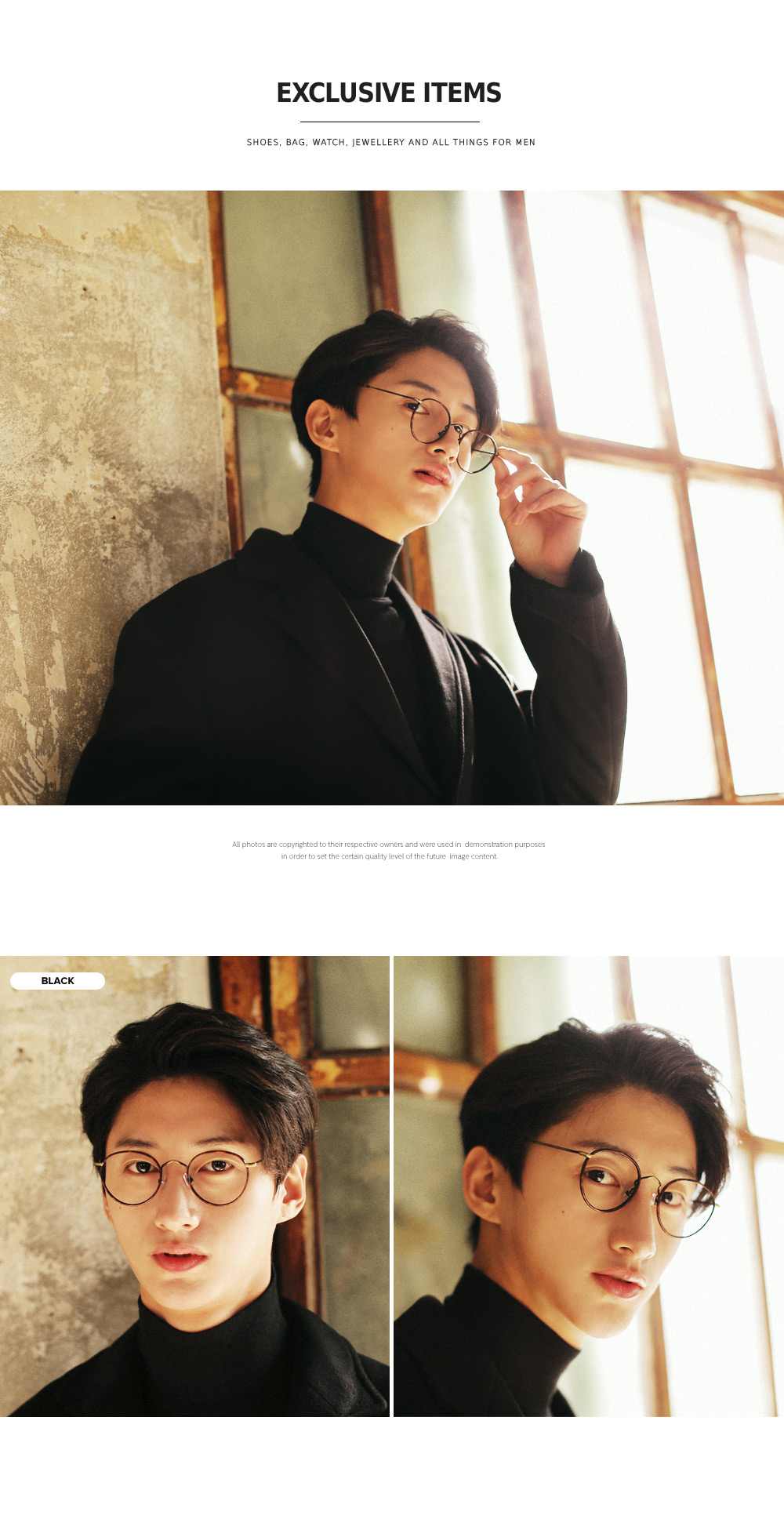 レトロラウンドフレームメガネ・全2色 | 詳細画像2