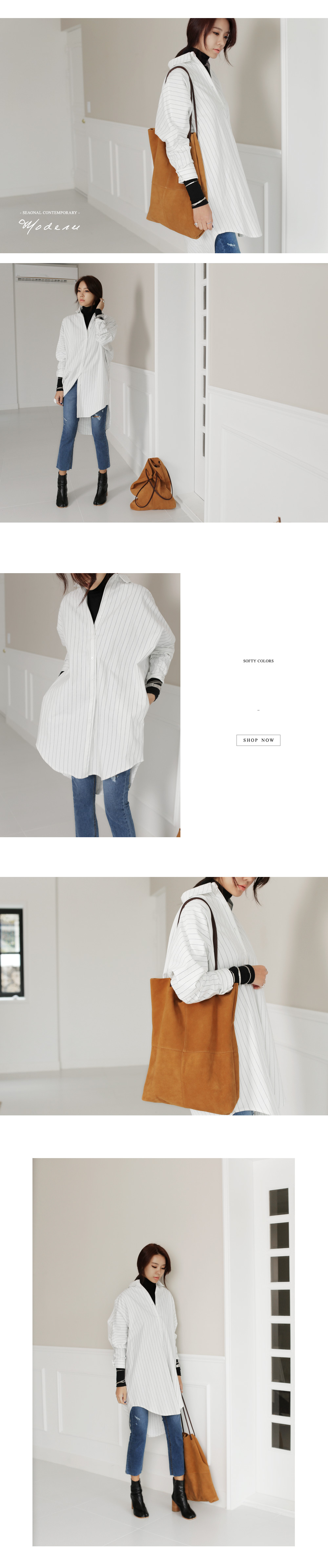 リアルスエード切り替えステッチスクエアートートバッグ・全2色 | DHOLIC | 詳細画像2