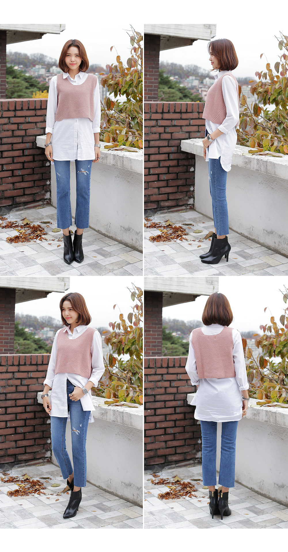 スクープネックミニマルニットベスト・全5色 | DHOLIC | 詳細画像8