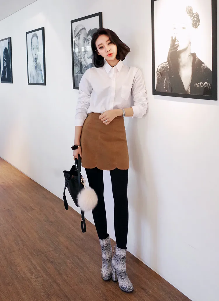 <font color=red><b>**雑誌S cawaii!4月号掲載**</b></font><DHOLIC オリジナル>ベーシックロングコットンシャツ・全2色 | DHOLIC | 詳細画像1