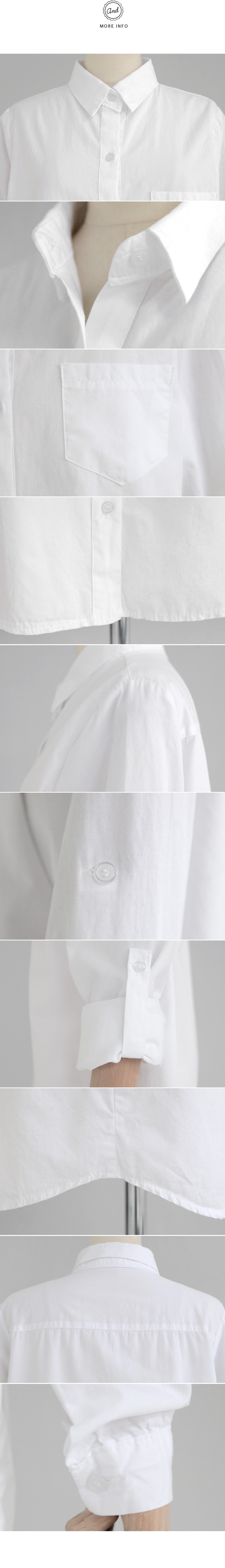 <font color=red><b>**雑誌S cawaii!4月号掲載**</b></font><DHOLIC オリジナル>ベーシックロングコットンシャツ・全2色 | DHOLIC | 詳細画像14