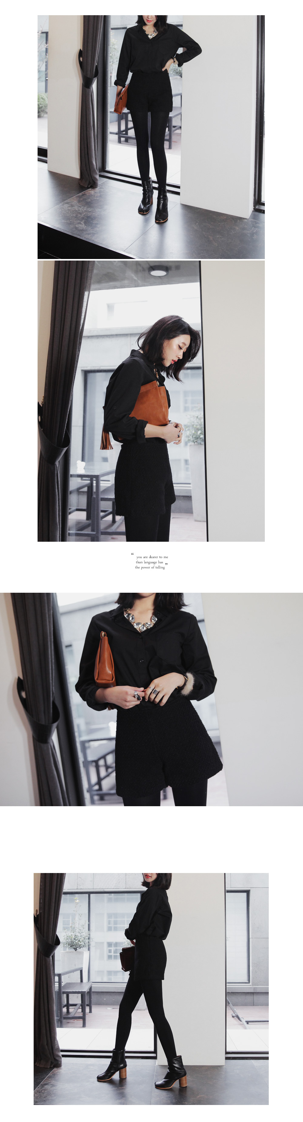 <font color=red><b>**雑誌S cawaii!4月号掲載**</b></font><DHOLIC オリジナル>ベーシックロングコットンシャツ・全2色 | DHOLIC | 詳細画像11