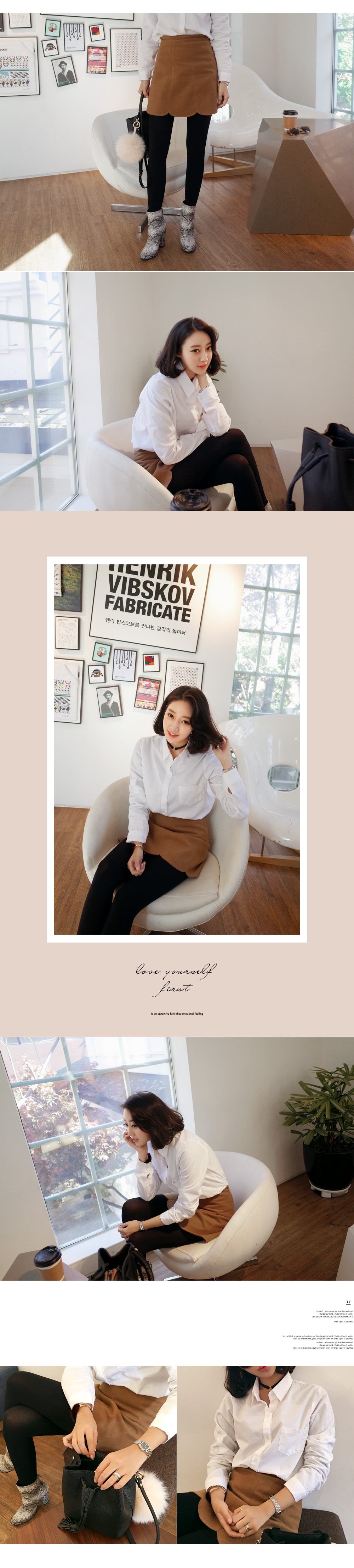 <font color=red><b>**雑誌S cawaii!4月号掲載**</b></font><DHOLIC オリジナル>ベーシックロングコットンシャツ・全2色 | DHOLIC | 詳細画像3