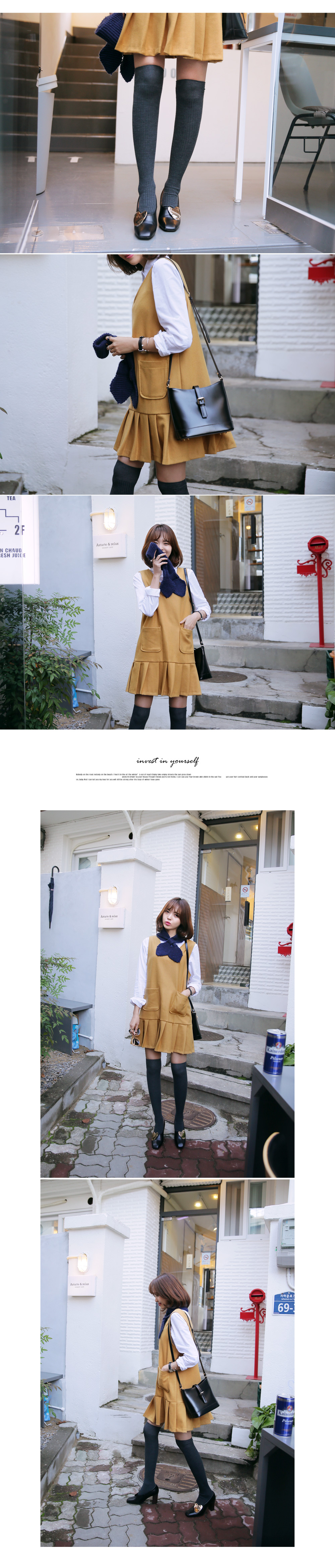 <font color=red><b>**雑誌S cawaii!4月号掲載**</b></font><DHOLIC オリジナル>ベーシックロングコットンシャツ・全2色 | DHOLIC | 詳細画像6