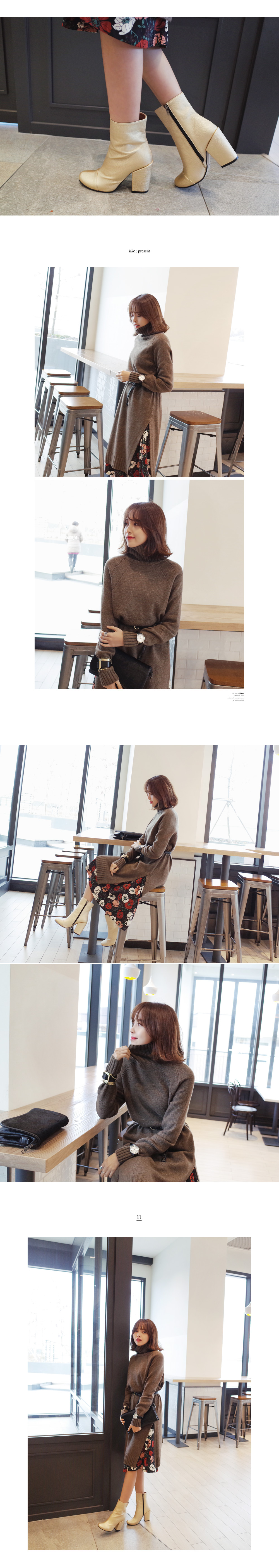 <font color=red><b>**雑誌mer3・4月号掲載**</b></font>レトロフラワーパターンVネックフレアミディワンピース・全3色 | DHOLIC | 詳細画像11