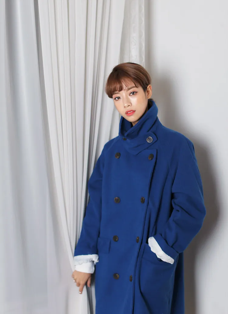 スリットポイントハイネックコート・全4色 | DHOLIC | 詳細画像1