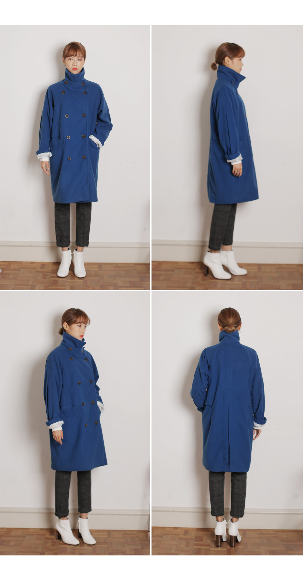 スリットポイントハイネックコート・全4色 | DHOLIC | 詳細画像10