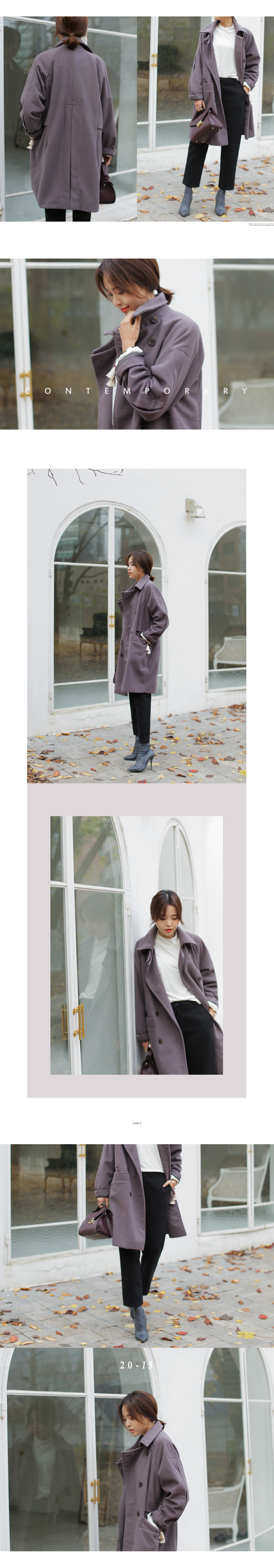 スリットポイントハイネックコート・全4色 | DHOLIC | 詳細画像3