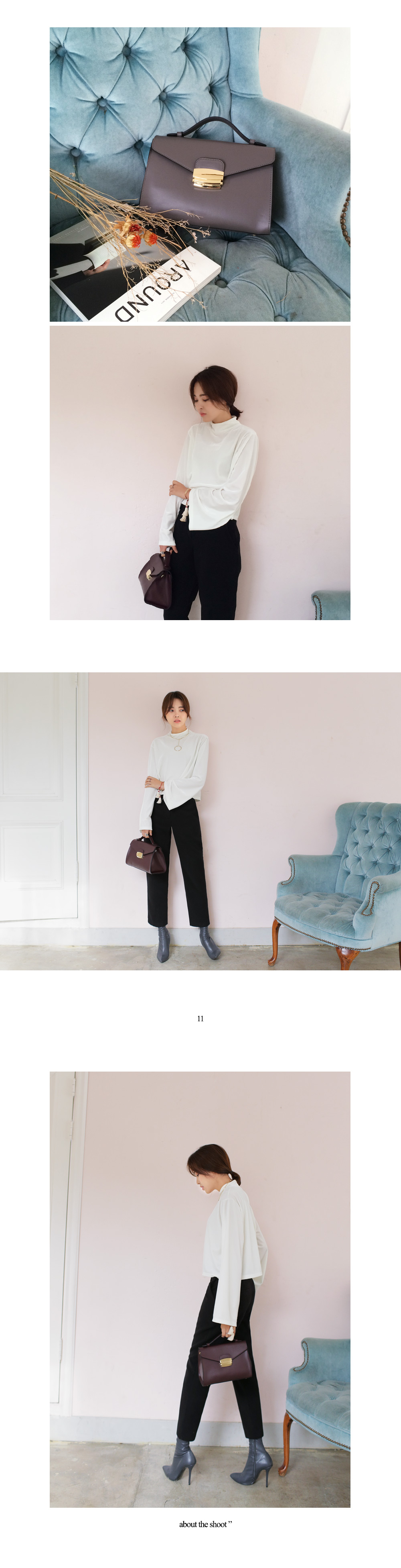 スリットポイントハイネックコート・全4色 | DHOLIC | 詳細画像4