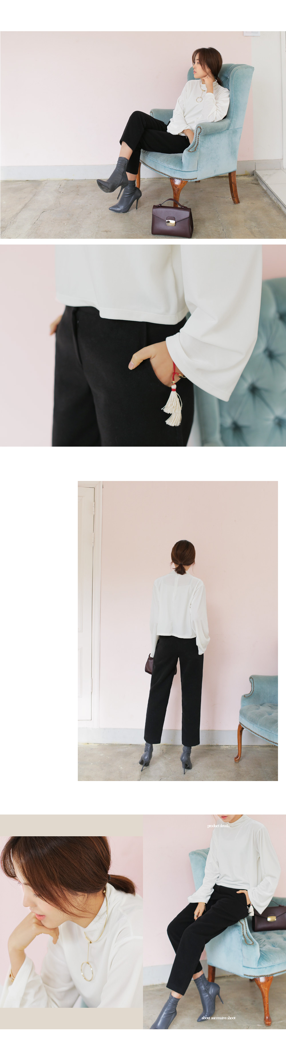 スリットポイントハイネックコート・全4色 | DHOLIC | 詳細画像5