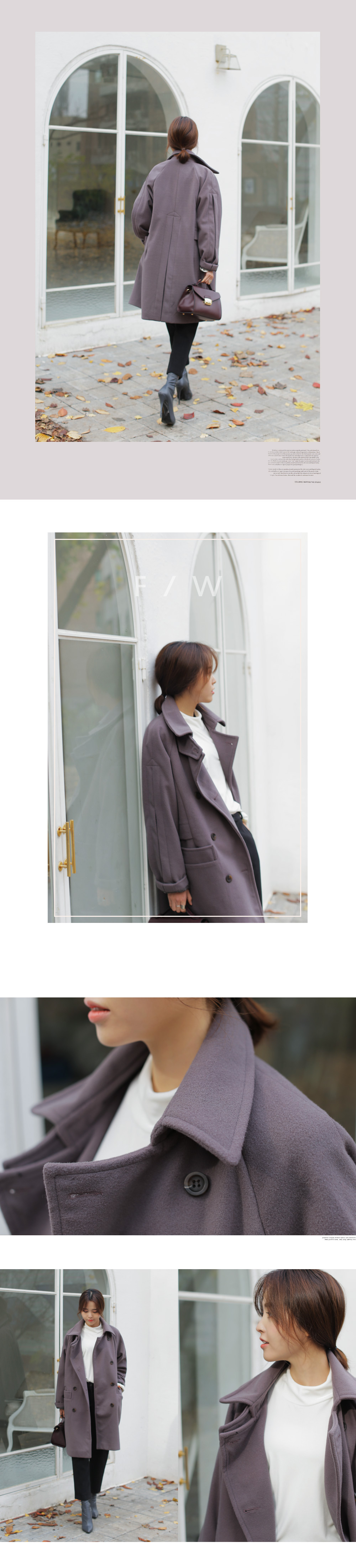 スリットポイントハイネックコート・全4色 | DHOLIC | 詳細画像8