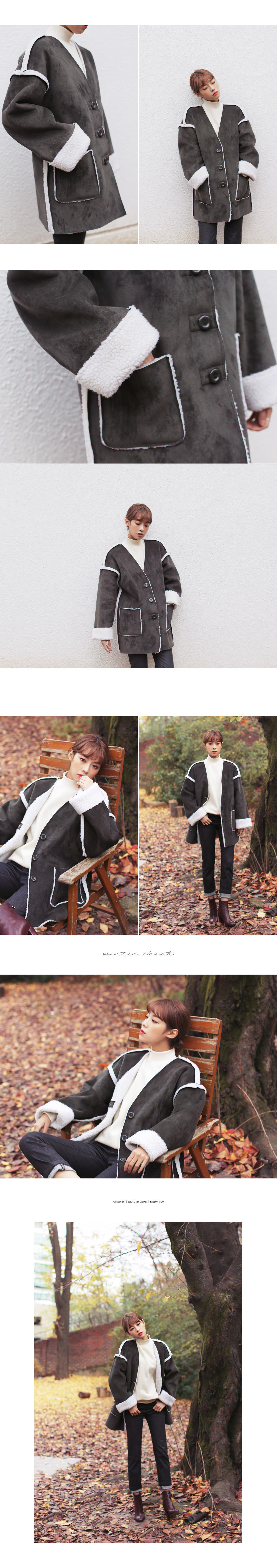 ボアポイントムートン風ジャケット・全3色 | DHOLIC | 詳細画像8