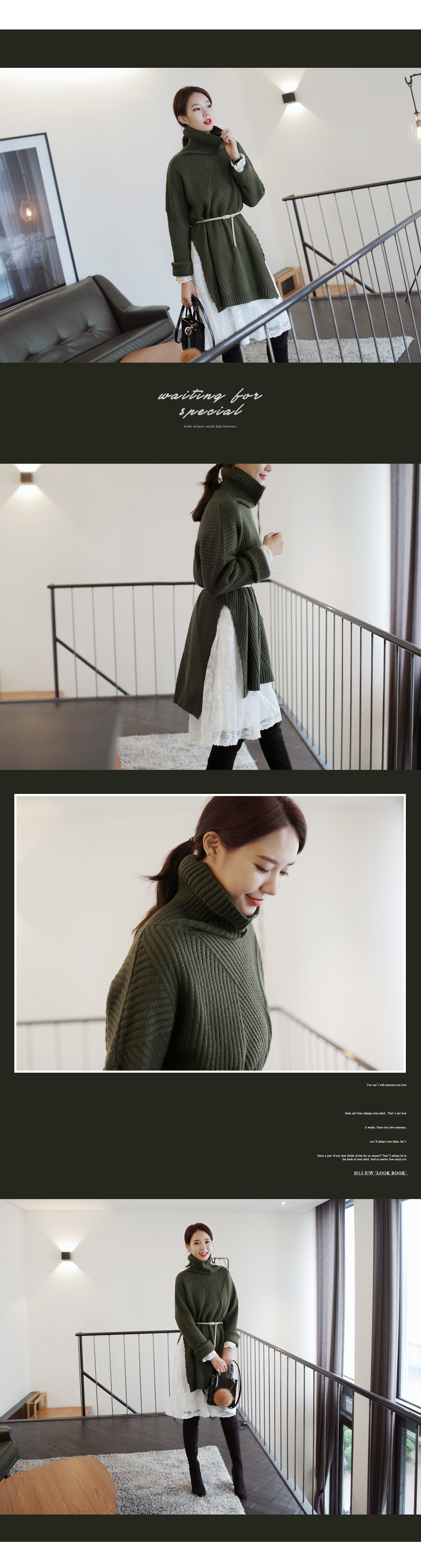 ウエスト切り替えひざ丈レースワンピース・全2色 | DHOLIC | 詳細画像5