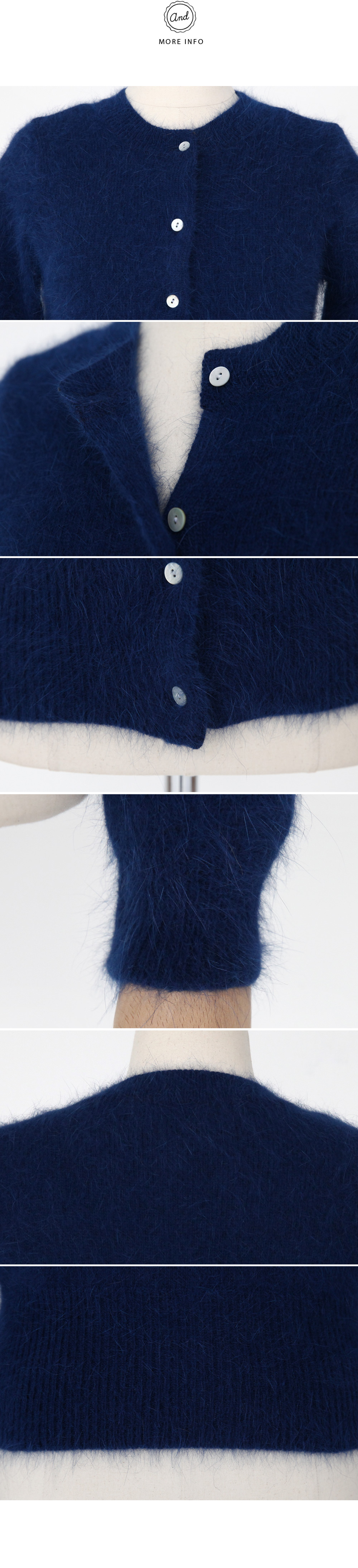 ラウンドネックアンゴラニットカーディガン・全4色 | DHOLIC | 詳細画像14