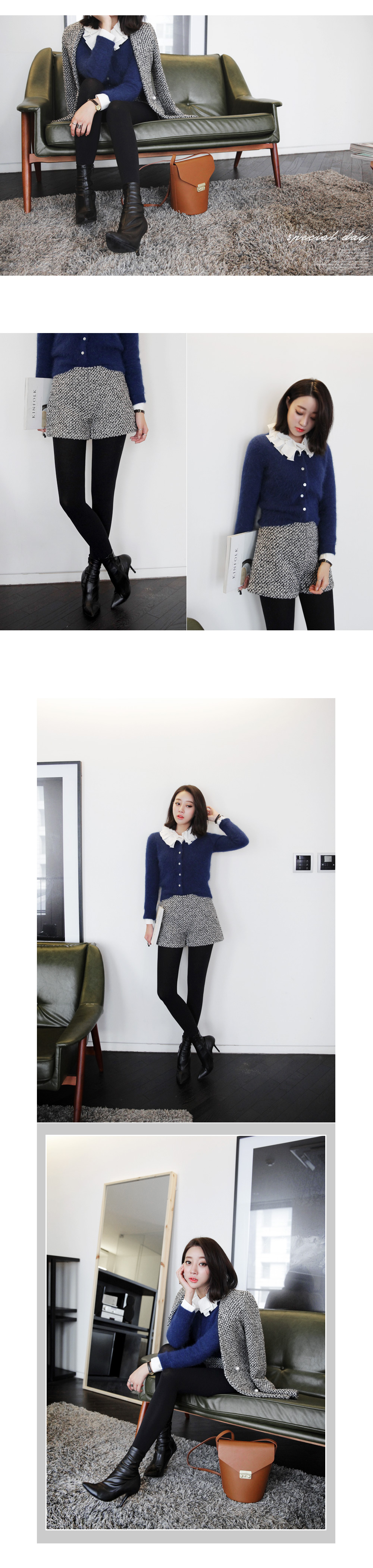 ラウンドネックアンゴラニットカーディガン・全4色 | DHOLIC | 詳細画像9