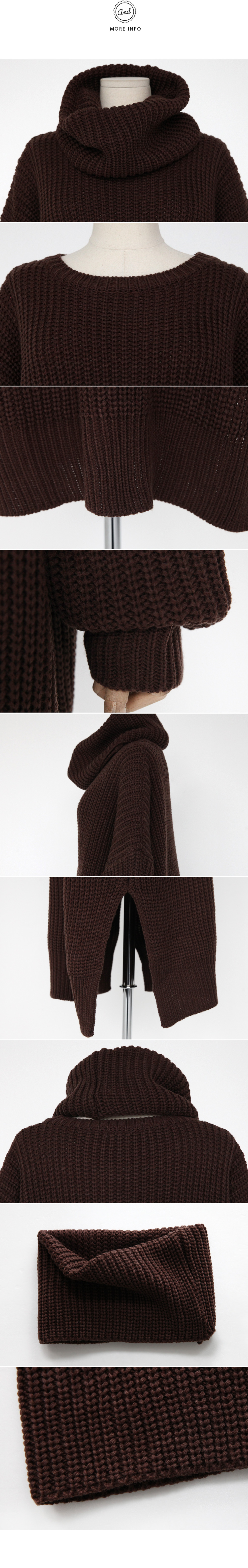 ロングニットワンピース&ネックウォーマーSET・全4色 | DHOLIC | 詳細画像9