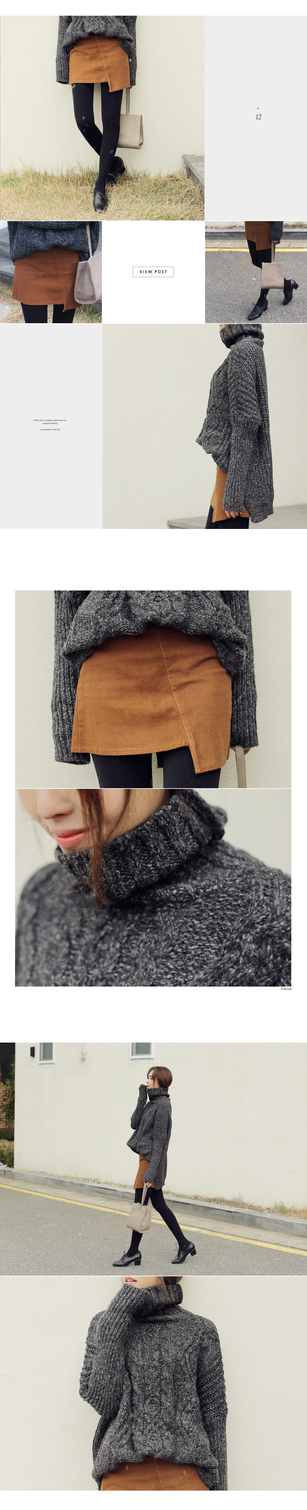 アンバランスカットフレアミニスカート・全3色 | DHOLIC | 詳細画像5