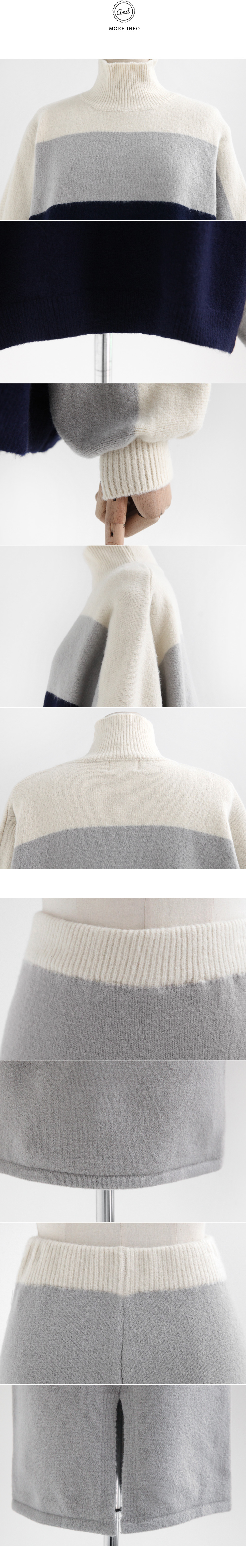 ウール混ソフトカラーニットセットアップ・全1色 | DHOLIC | 詳細画像6