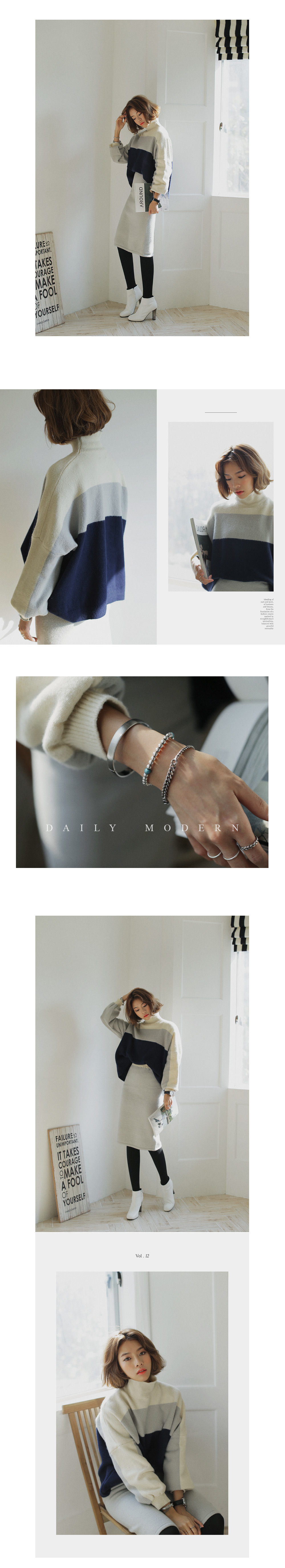 ウール混ソフトカラーニットセットアップ・全1色 | DHOLIC | 詳細画像4