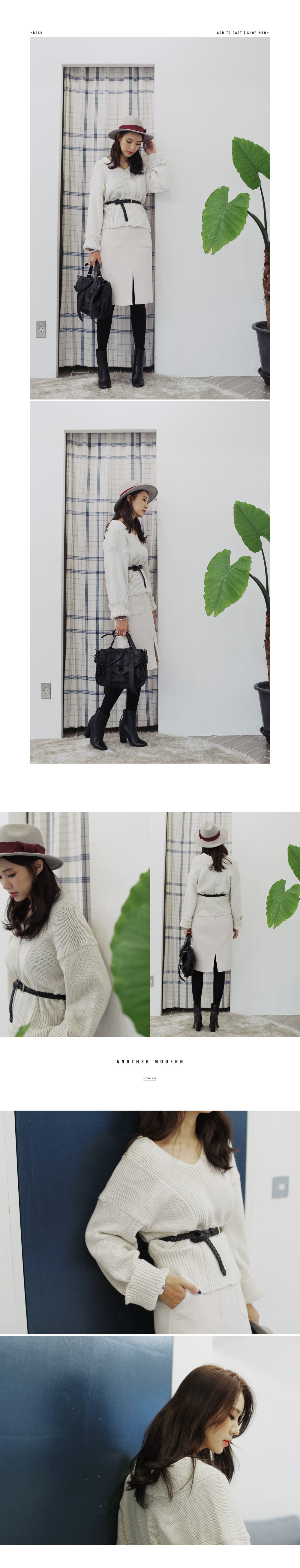 センタースリットハイウエストミディスカート・全3色 | DHOLIC | 詳細画像2