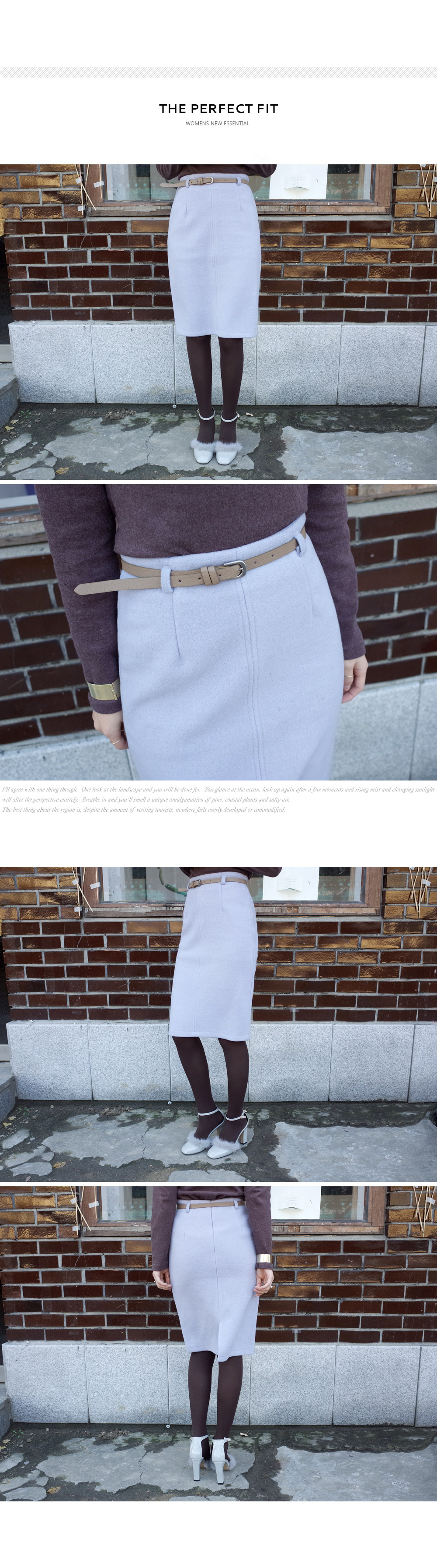 ベルトSETひざ丈タイトスカート・全4色 | DHOLIC PLUS | 詳細画像2