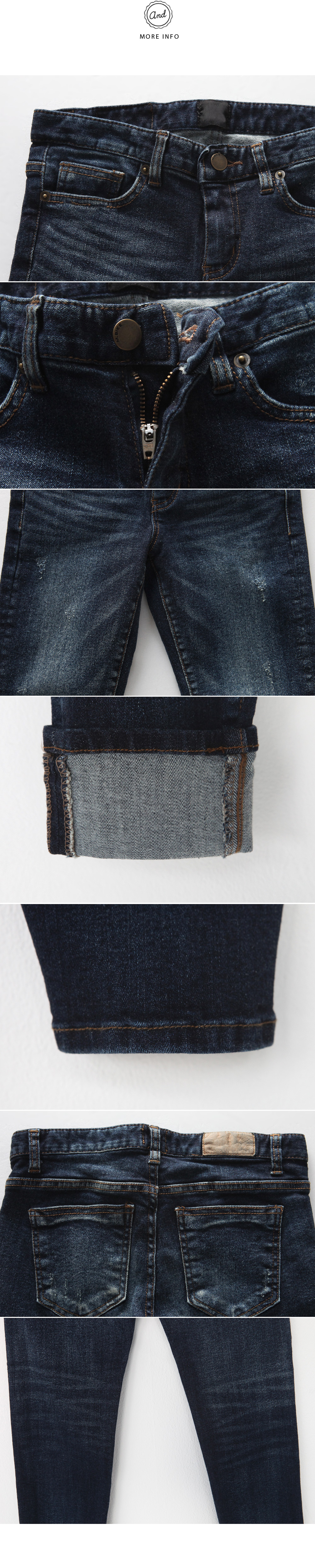 ディープブルーウォッシュドデニムスキニーパンツ・全1色 | DHOLIC | 詳細画像13