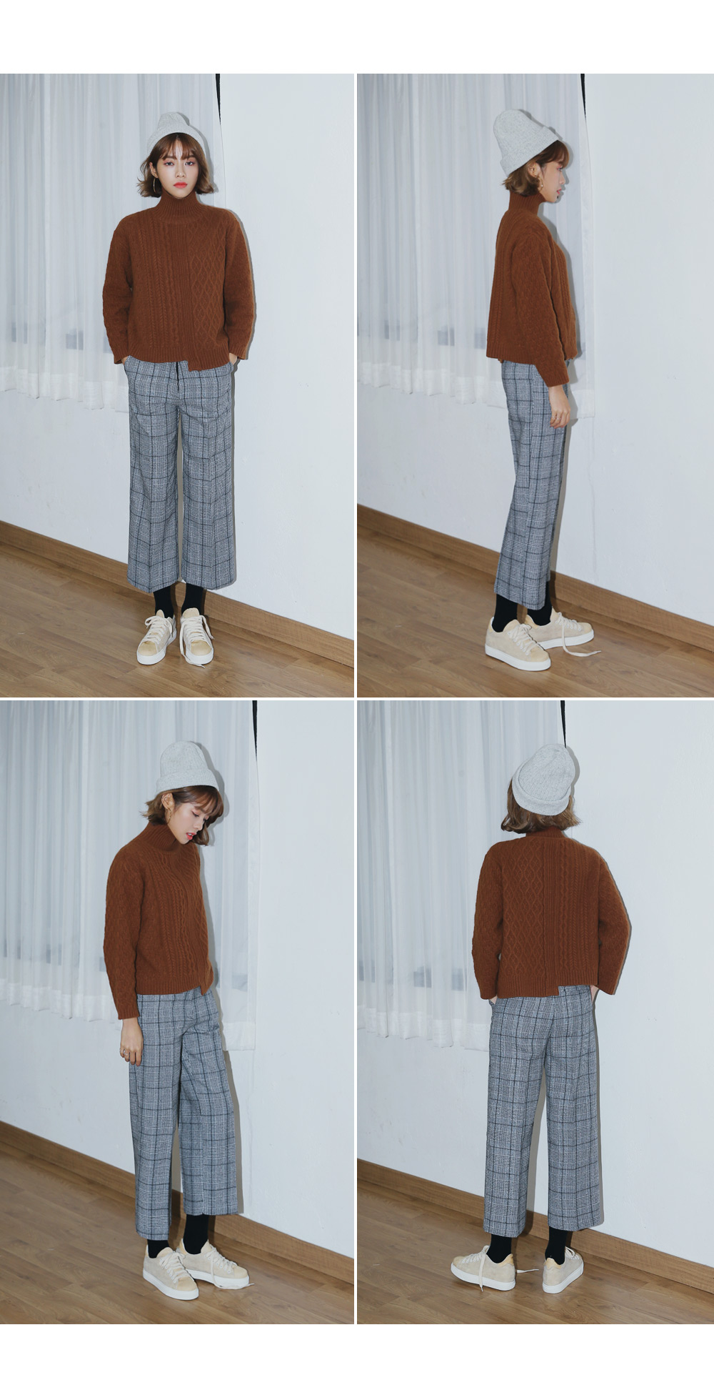 アンゴラ混アンバランスヘムケーブルニットプルオーバー・全5色 | DHOLIC | 詳細画像22