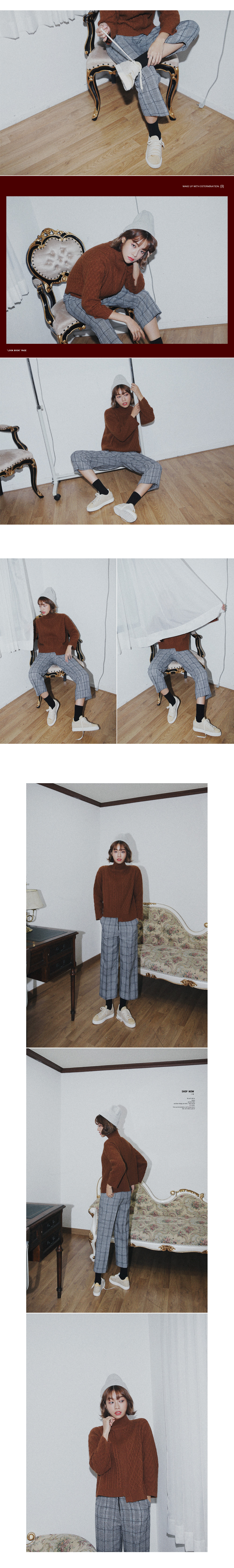 アンゴラ混アンバランスヘムケーブルニットプルオーバー・全5色 | DHOLIC | 詳細画像3