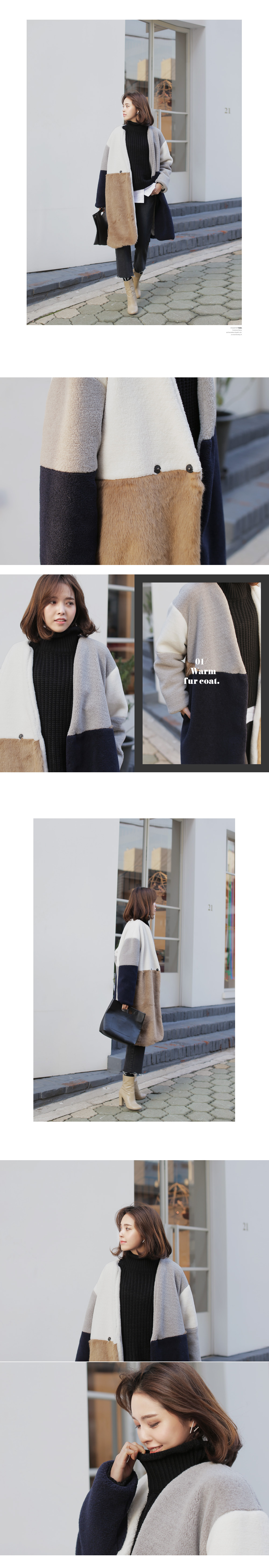 ツーマテリアルマルチカラーノーカラーコート・全1色 | DHOLIC | 詳細画像3