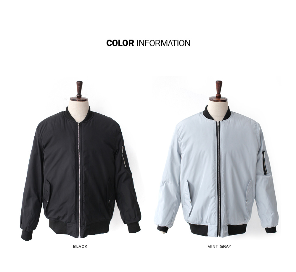 ベーシックMA-1ジャンパー・全2色 | 詳細画像2