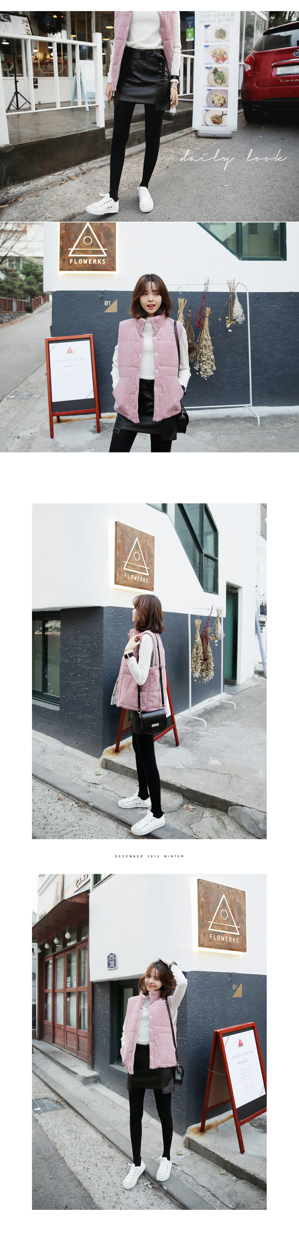 ユニークヘムレザー調タイトミニスカート・全2色 | DHOLIC | 詳細画像4