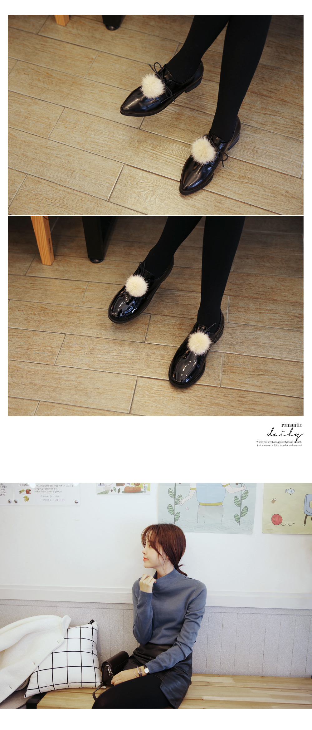 ユニークヘムレザー調タイトミニスカート・全2色 | DHOLIC | 詳細画像7