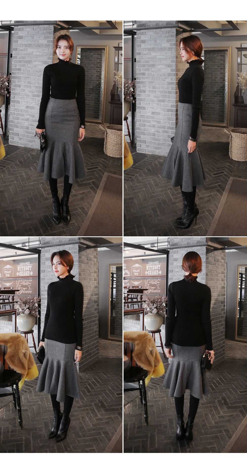 フリルハイネックリブニットプルオーバー・全5色 | DHOLIC | 詳細画像17