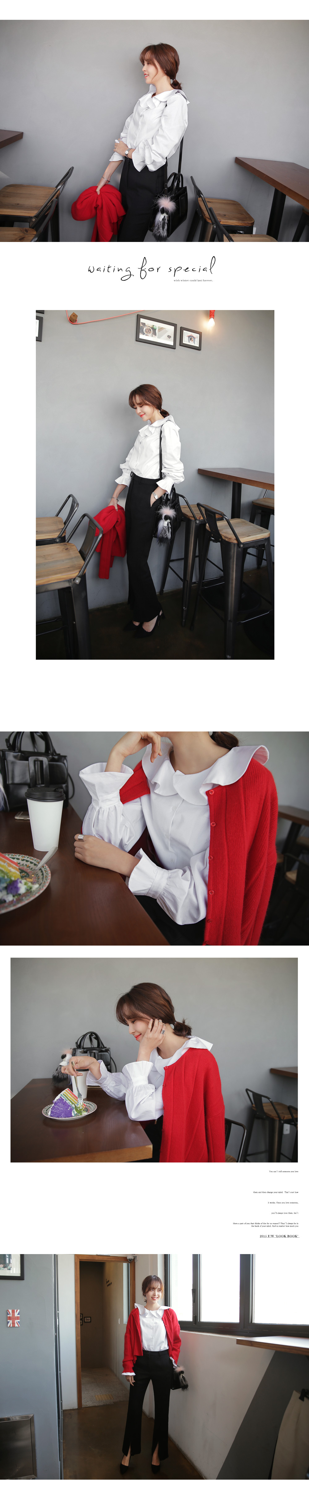 アンゴラ混ラインパターンショート丈ニットカーディガン・全4色 | DHOLIC | 詳細画像10