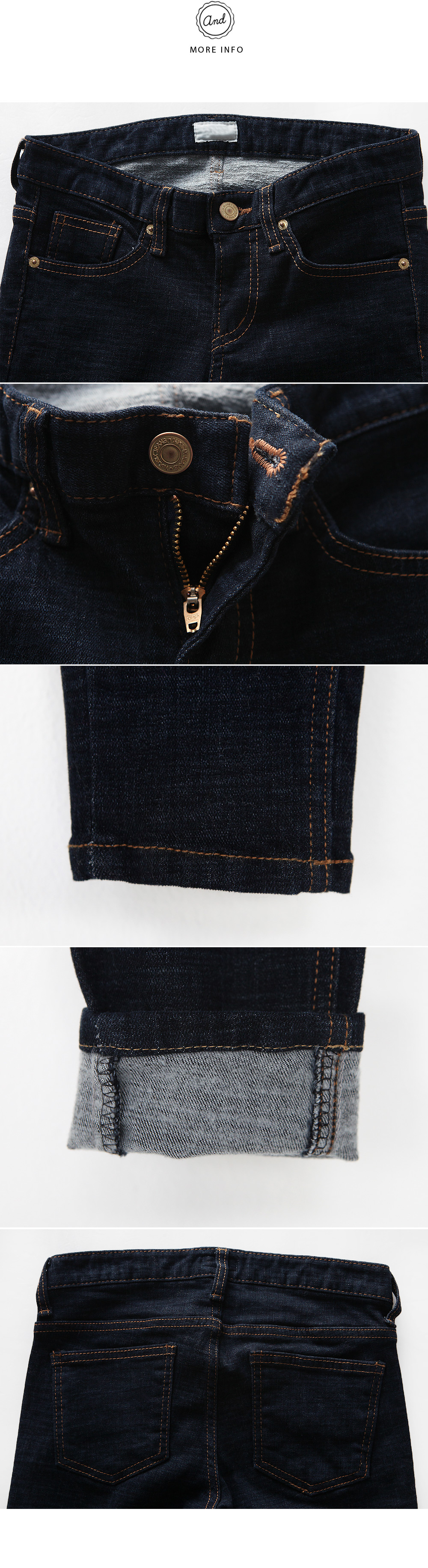 裏起毛ステッチポイントローライズデニムスキニーパンツ・全1色 | DHOLIC | 詳細画像18