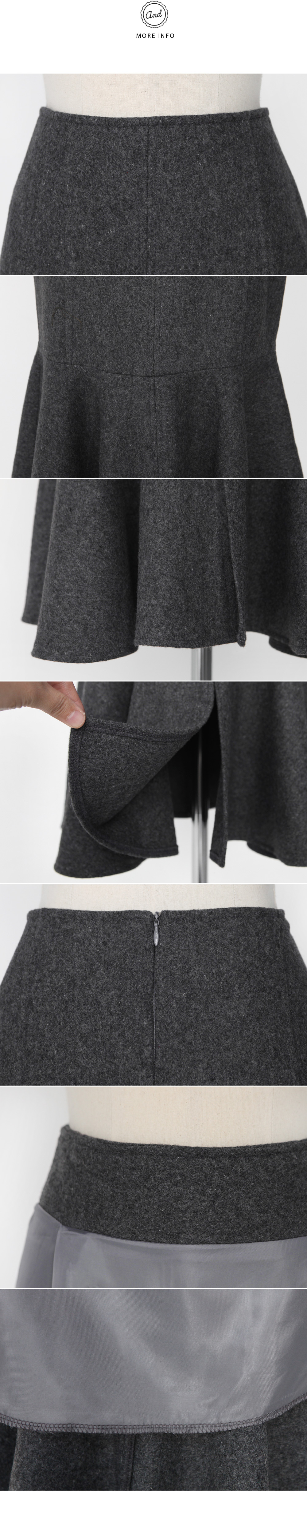 ウール混マーメイドミモレ丈スカート・全2色 | DHOLIC | 詳細画像12