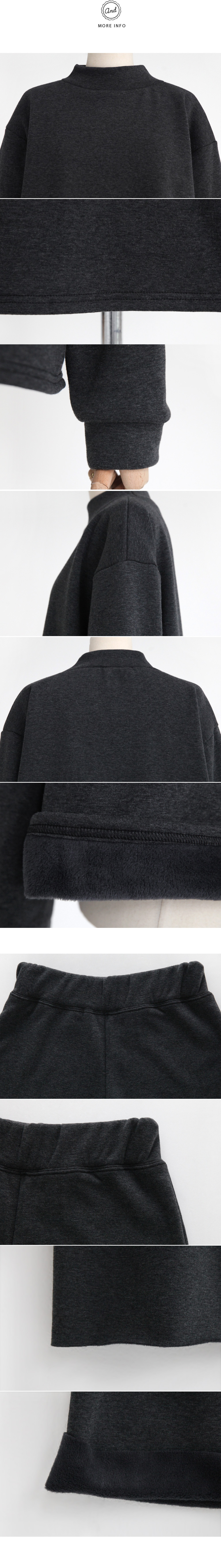 裏起毛プルオーバー&ワイドパンツセットアップ・全2色 | DHOLIC | 詳細画像13