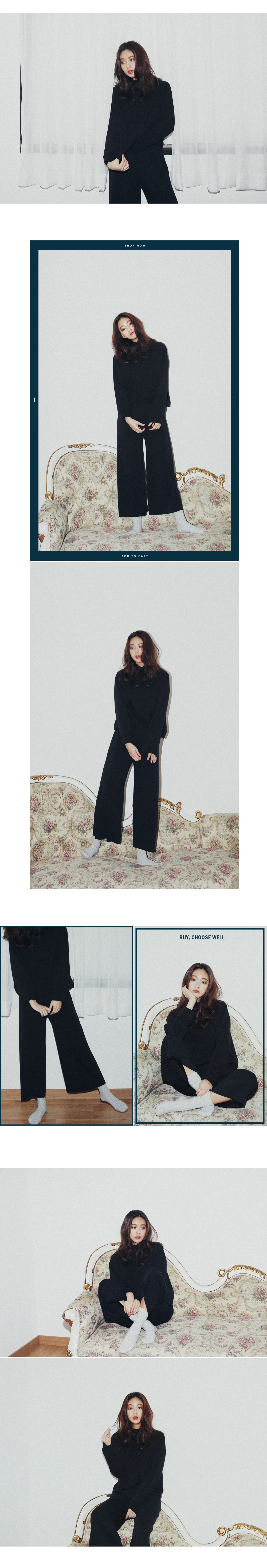 裏起毛プルオーバー&ワイドパンツセットアップ・全2色 | DHOLIC | 詳細画像8