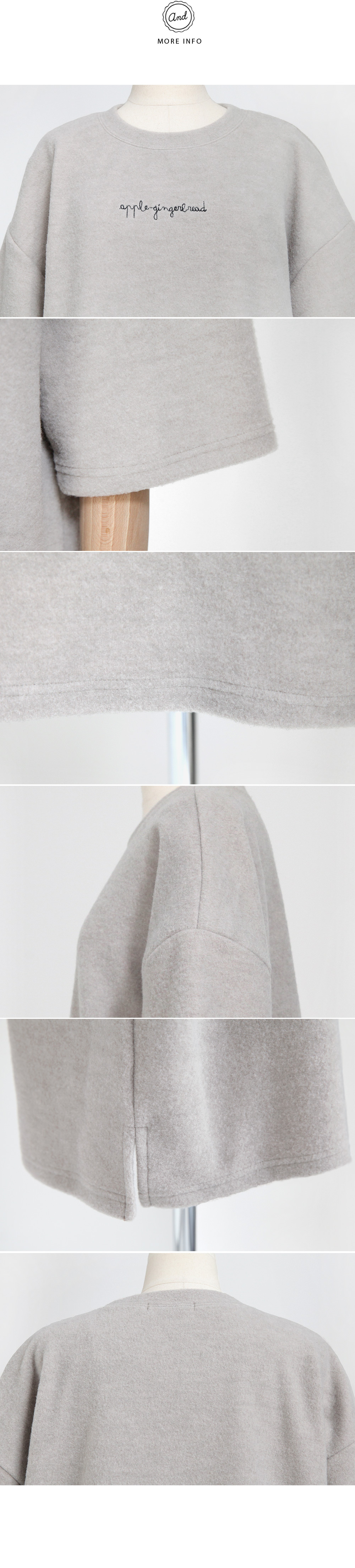 フリース素材ハーフスリーブTシャツ・全4色 | DHOLIC | 詳細画像9