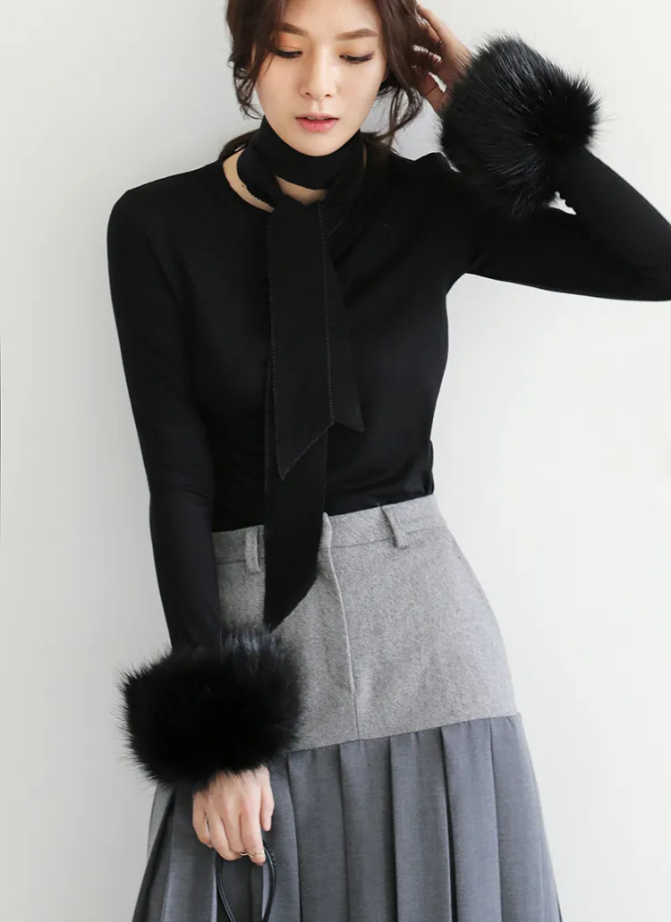 フェイクファーボリュームカフス・全4色 | DHOLIC PLUS | 詳細画像1