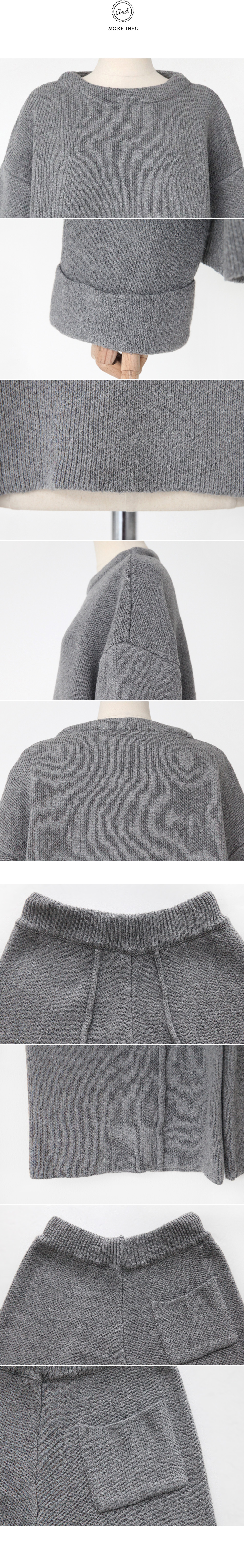 フレアプルオーバー&ワイドパンツニットセットアップ・全3色 | DHOLIC | 詳細画像9