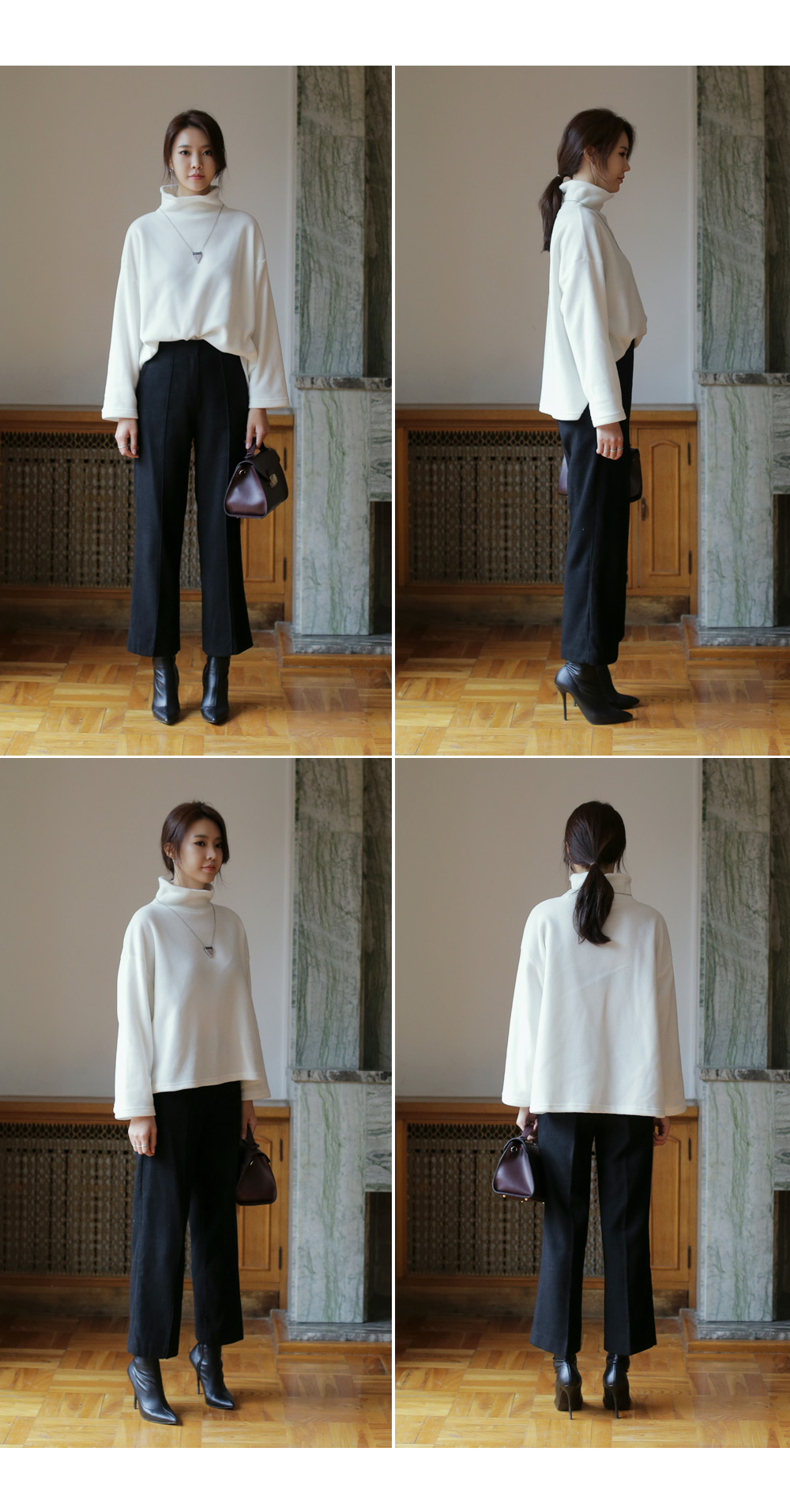 センタープレスハイウエストストレートパンツ・全3色 | DHOLIC | 詳細画像11