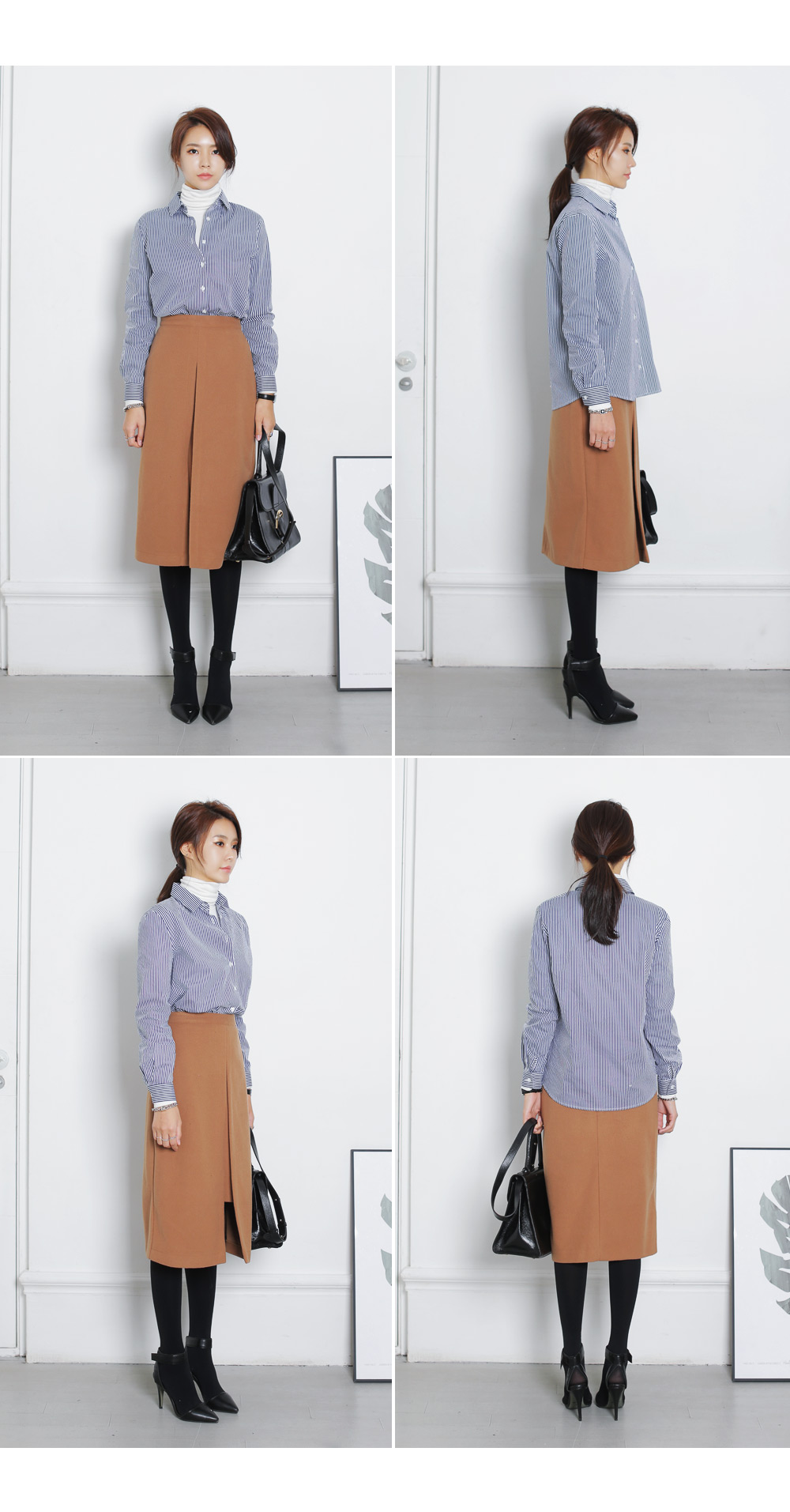 センタースリットミモレ丈スカート・全2色 | DHOLIC | 詳細画像8