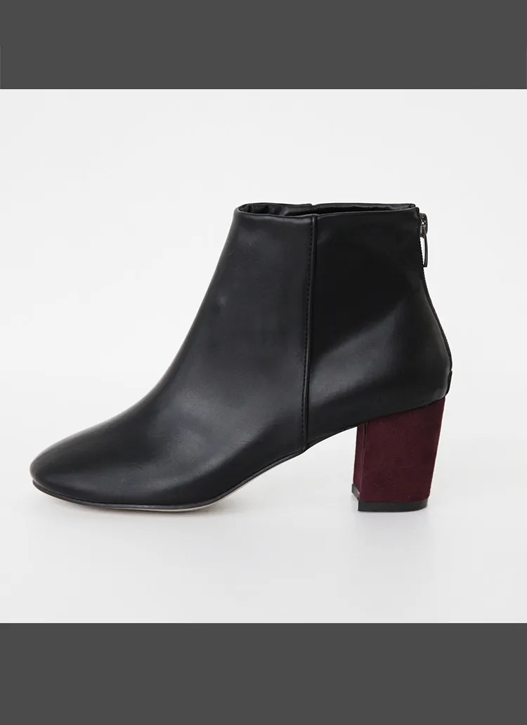 ツーマテリアルショートブーツ・全1色 | DHOLIC | 詳細画像1