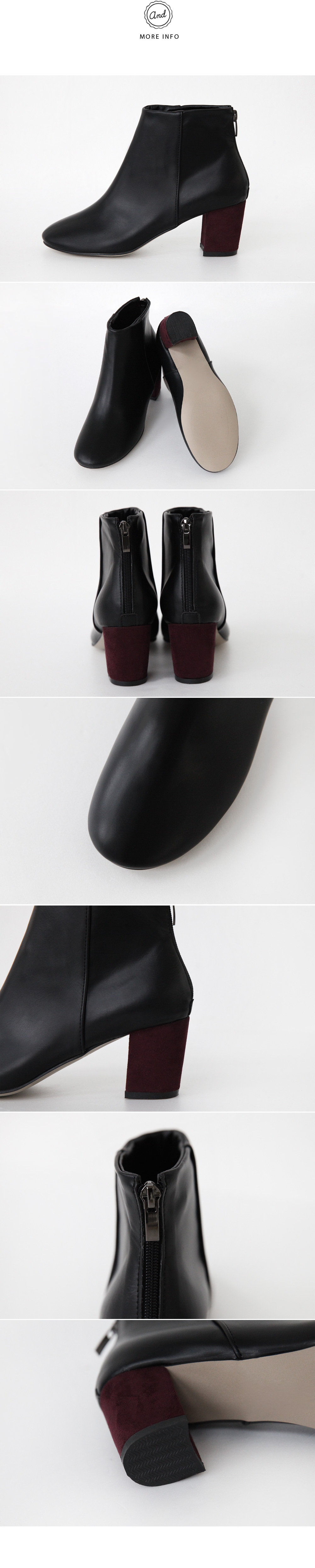 ツーマテリアルショートブーツ・全1色 | DHOLIC | 詳細画像5