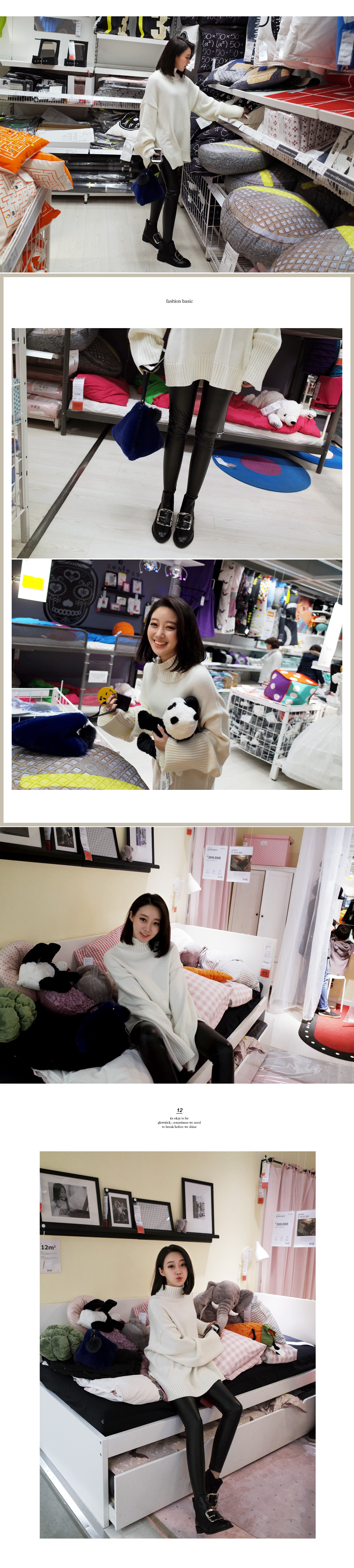 フェイクレザー裏起毛レギンス・全1色 | DHOLIC | 詳細画像13