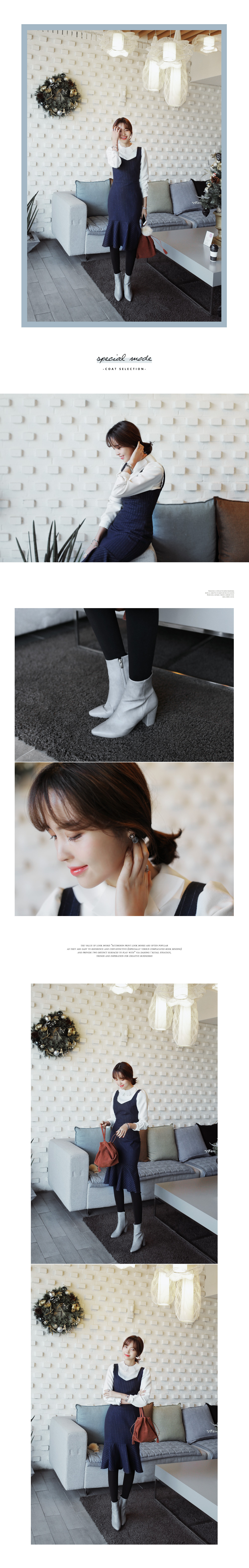 ピンストライプマーメイドワンピース・全2色 | DHOLIC | 詳細画像2